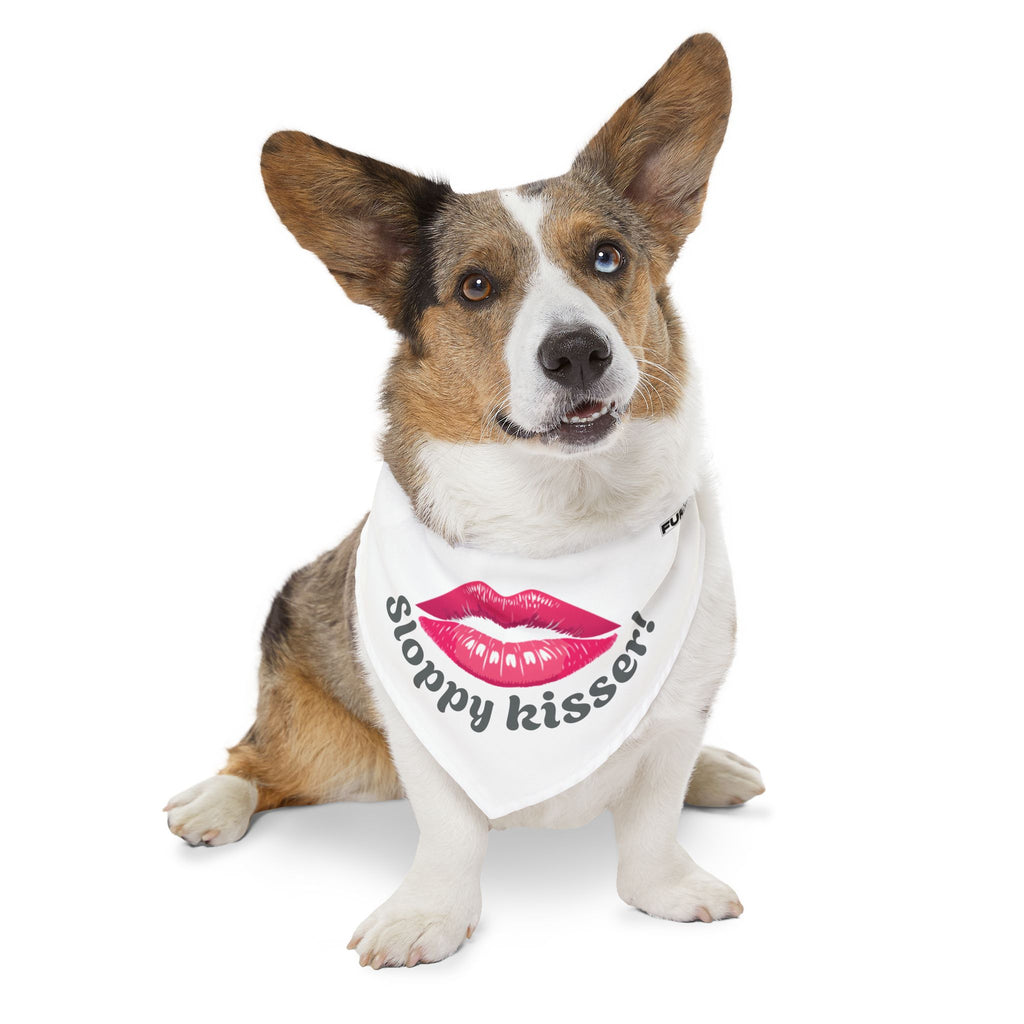 Pet Bandana Collar | 'Sloppy Kisser'