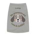 Pet T-shirt | "My Pronouns Are Cute & Cuddly!"
