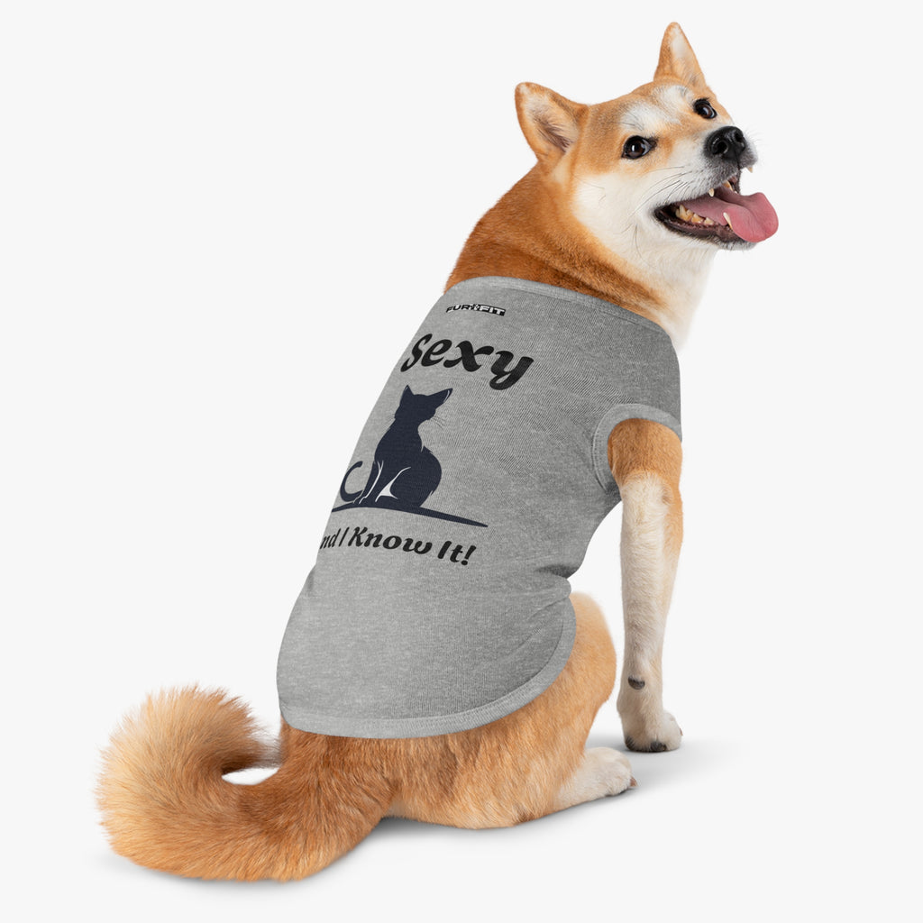 Pet Tank Top |  "Sexy And I Know It"