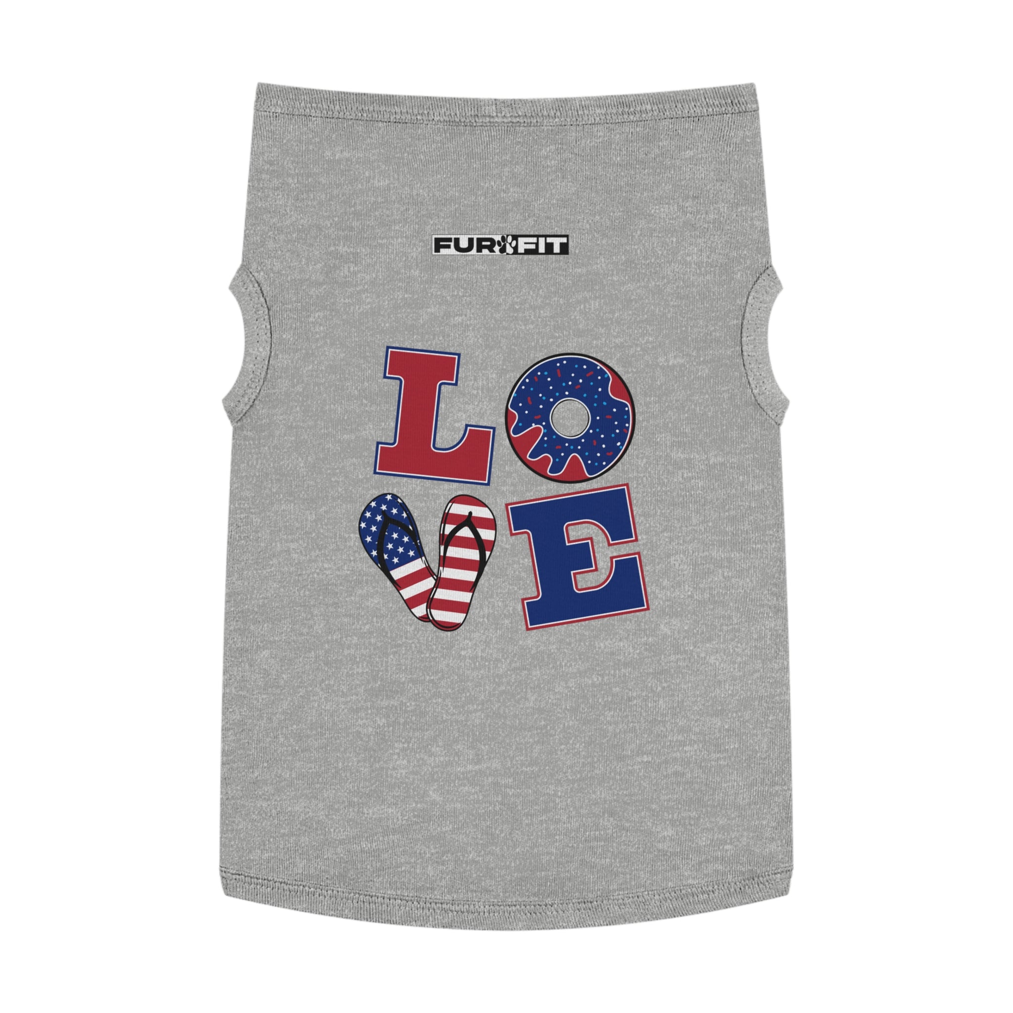 Pet T-shirt | Patriotic "LOVE"