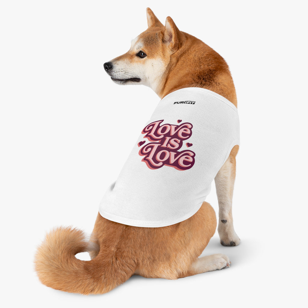 Pet T-shirt | "Love is Love"