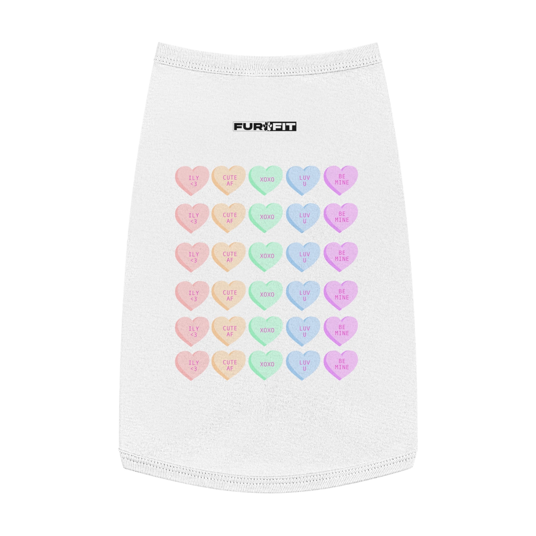 Pet T-shirt | Candy Heart Valentine Tee