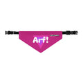 Pet Bandana Collar | "Arf!" (on Pink)