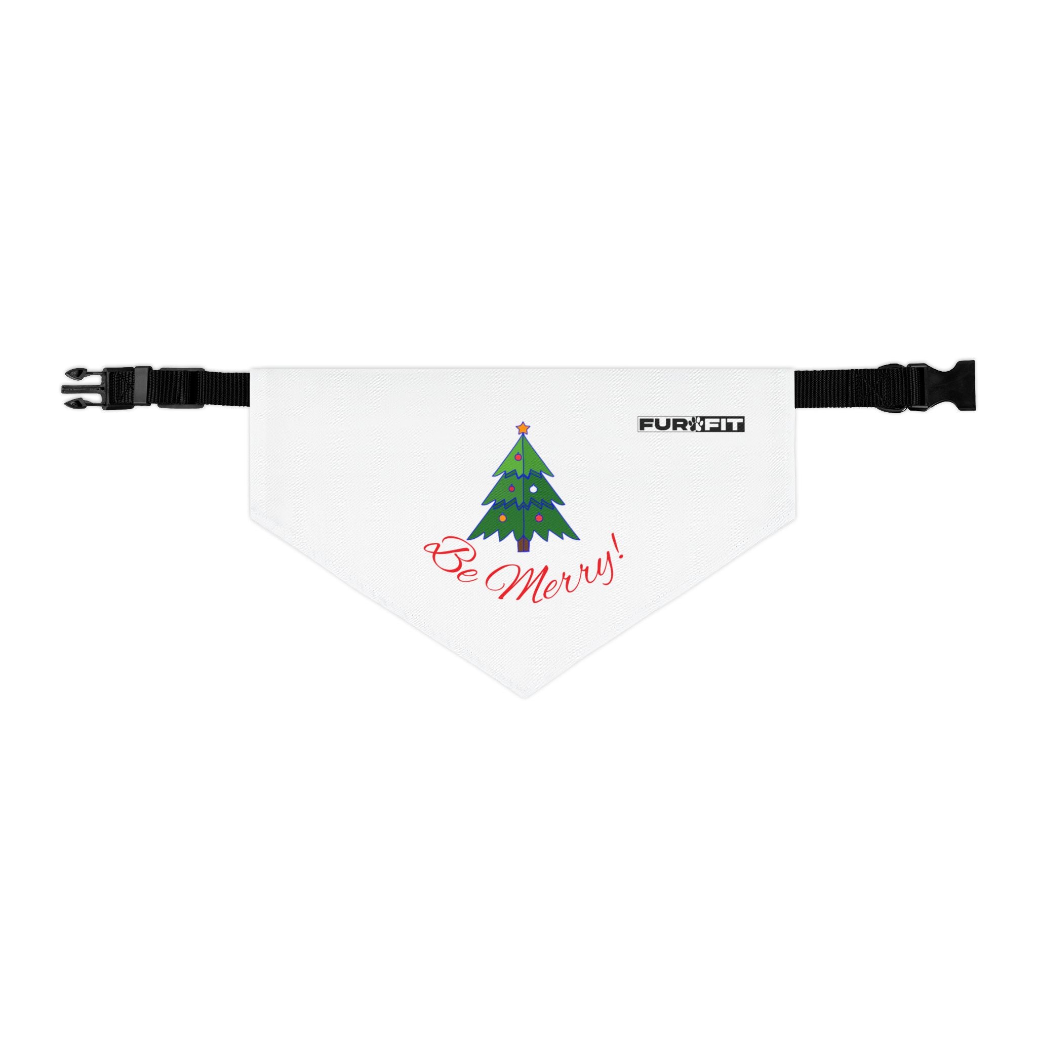 Pet Bandana Collar | "Be Merry" for Christmas