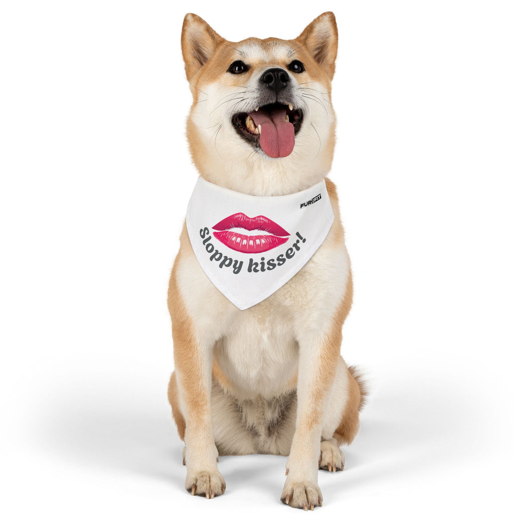 Pet Bandana Collar | 'Sloppy Kisser'