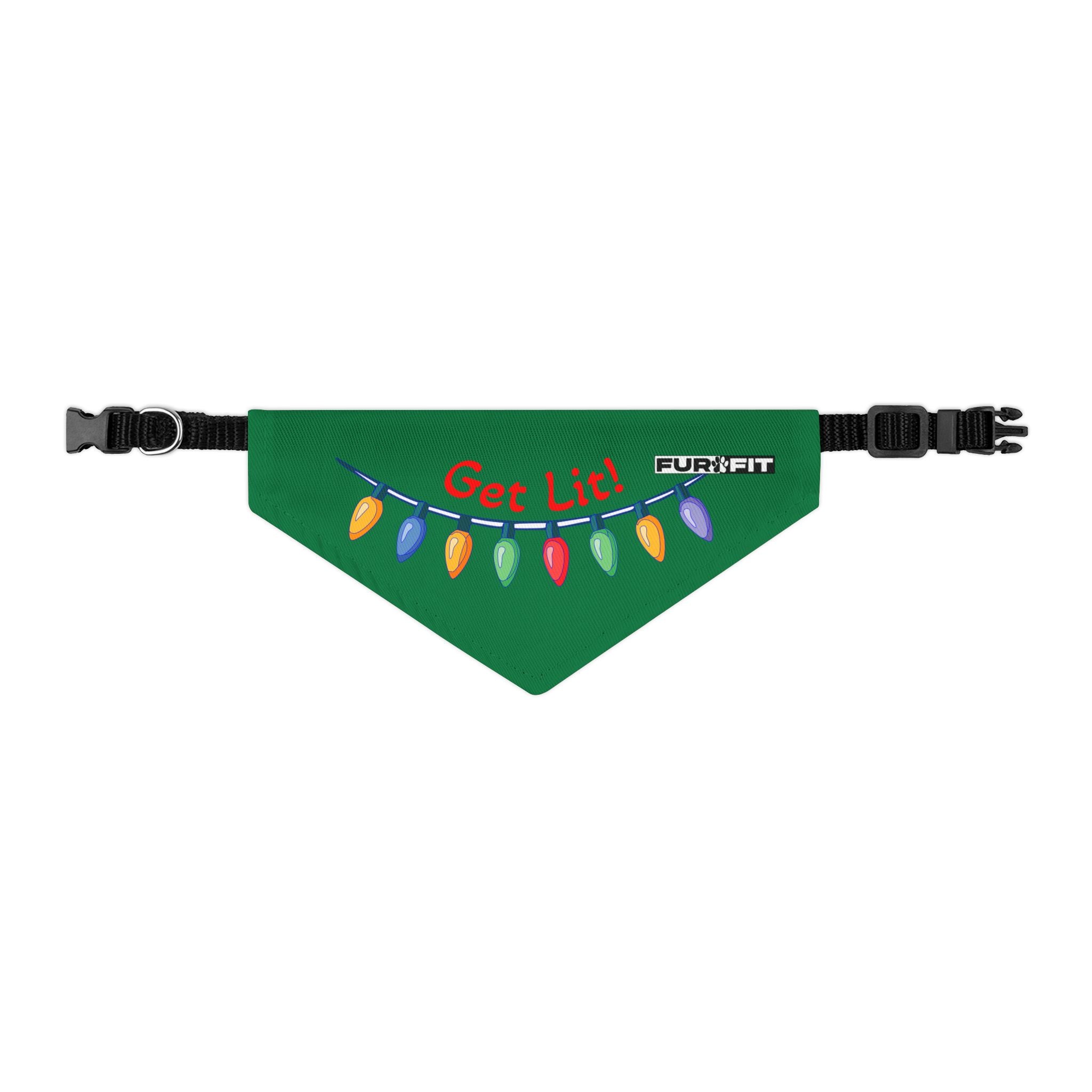 Pet Bandana | "Get Lit!" with Christmas Lights