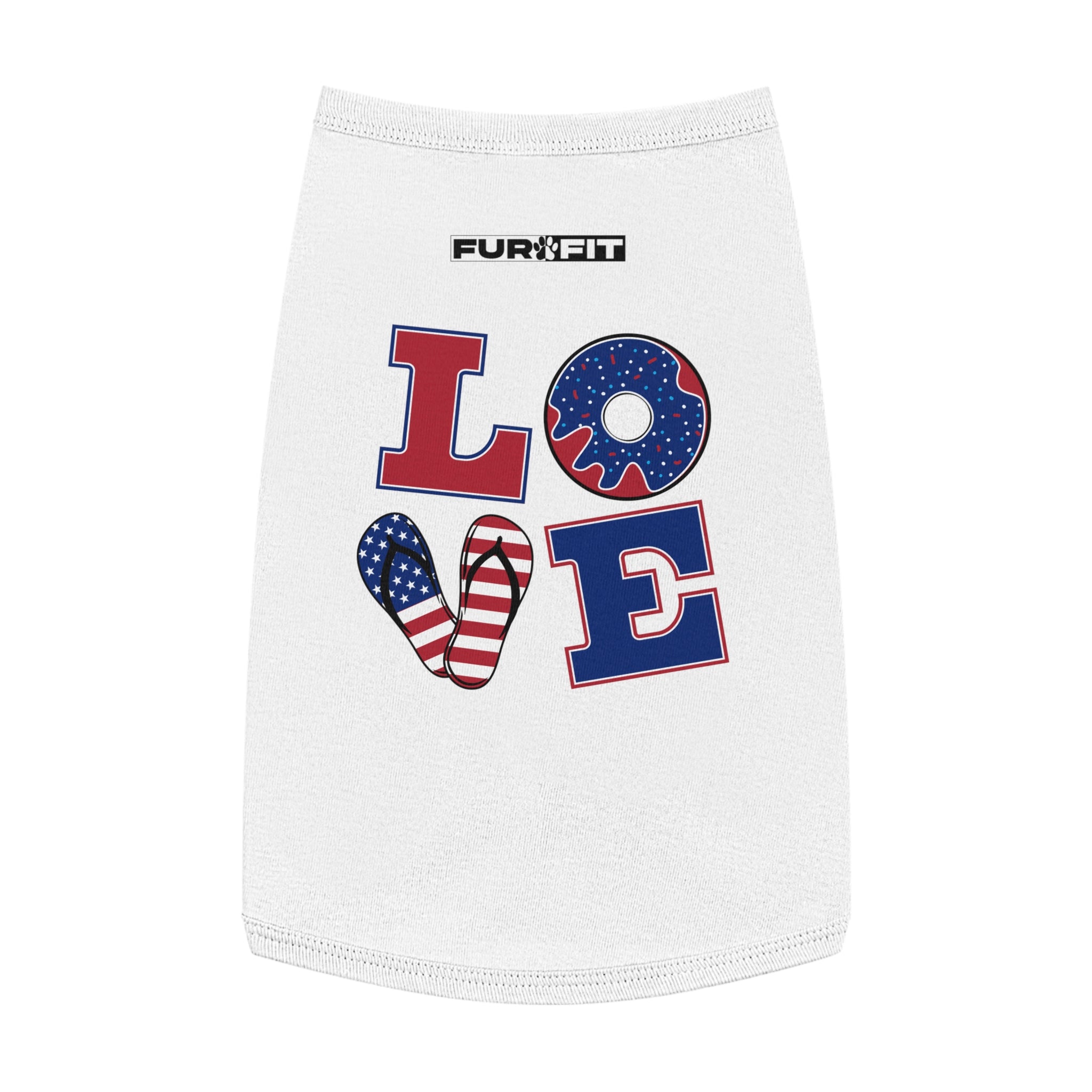 Pet T-shirt | Patriotic "LOVE"