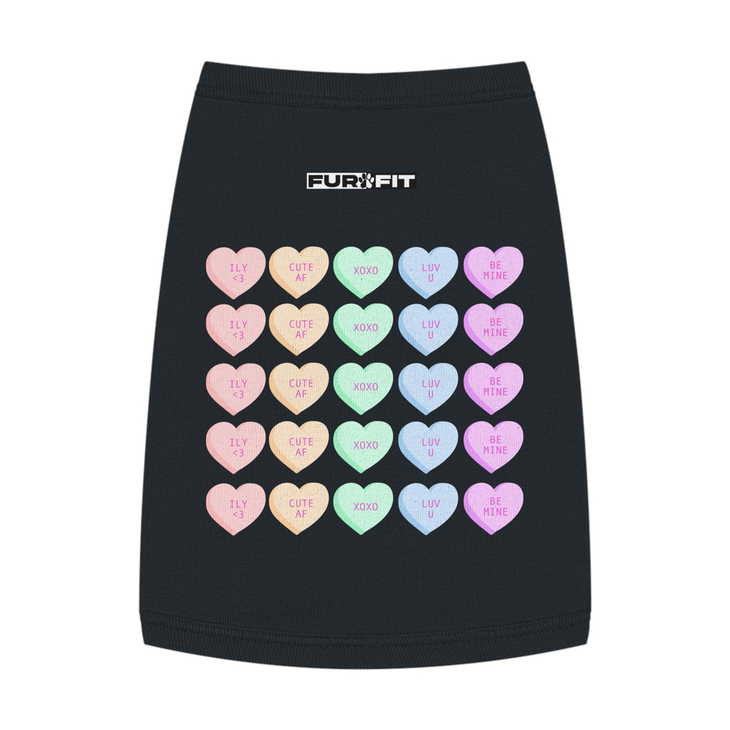 Pet T-shirt | Candy Heart Valentine Tee