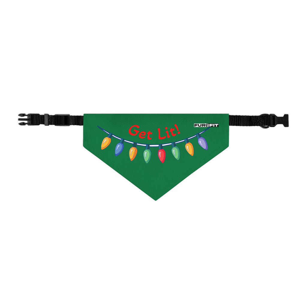 Pet Bandana | "Get Lit!" with Christmas Lights