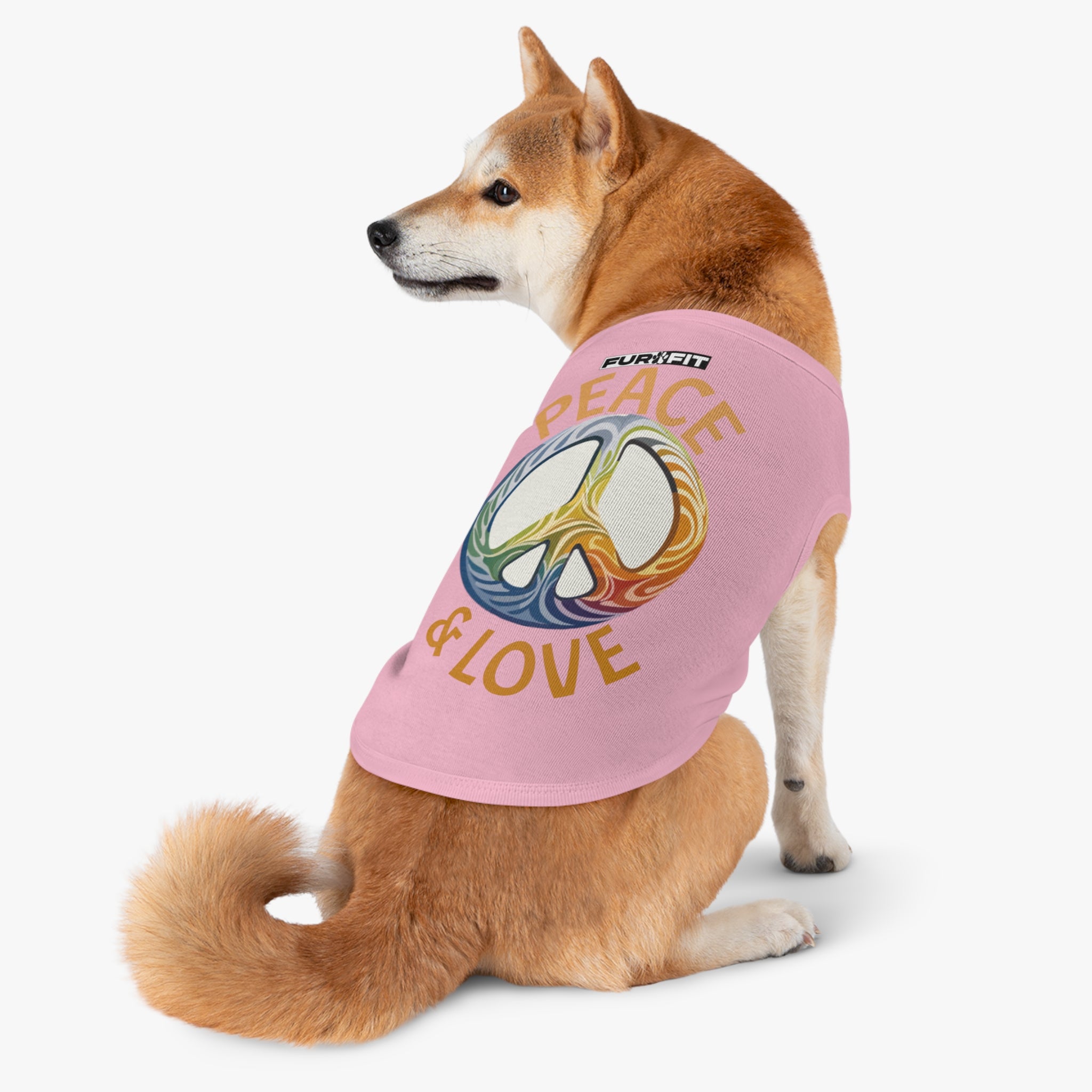Pet T-shirt | "Peace & Love"