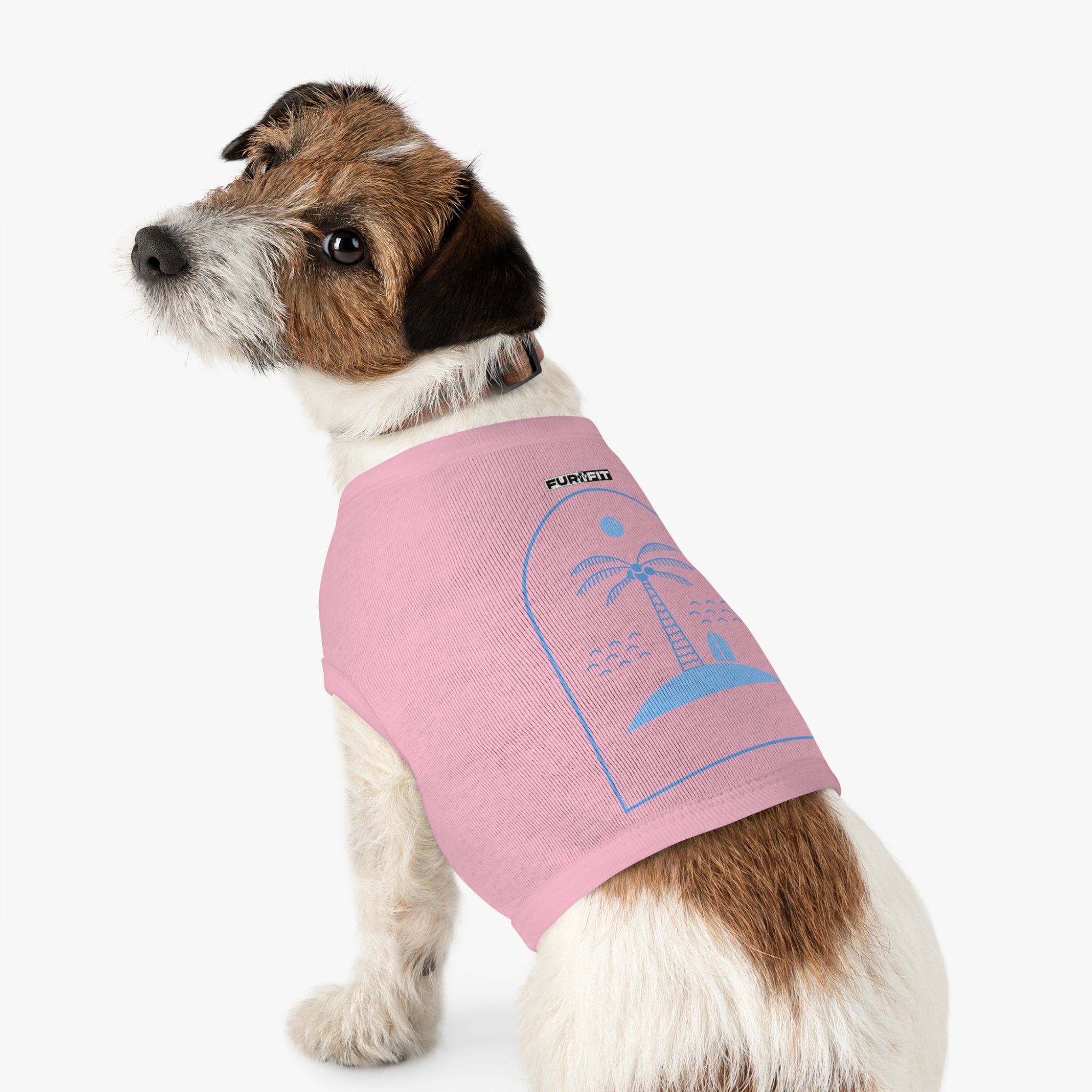 Pet T-shirt | Surf Palm Island Graphic