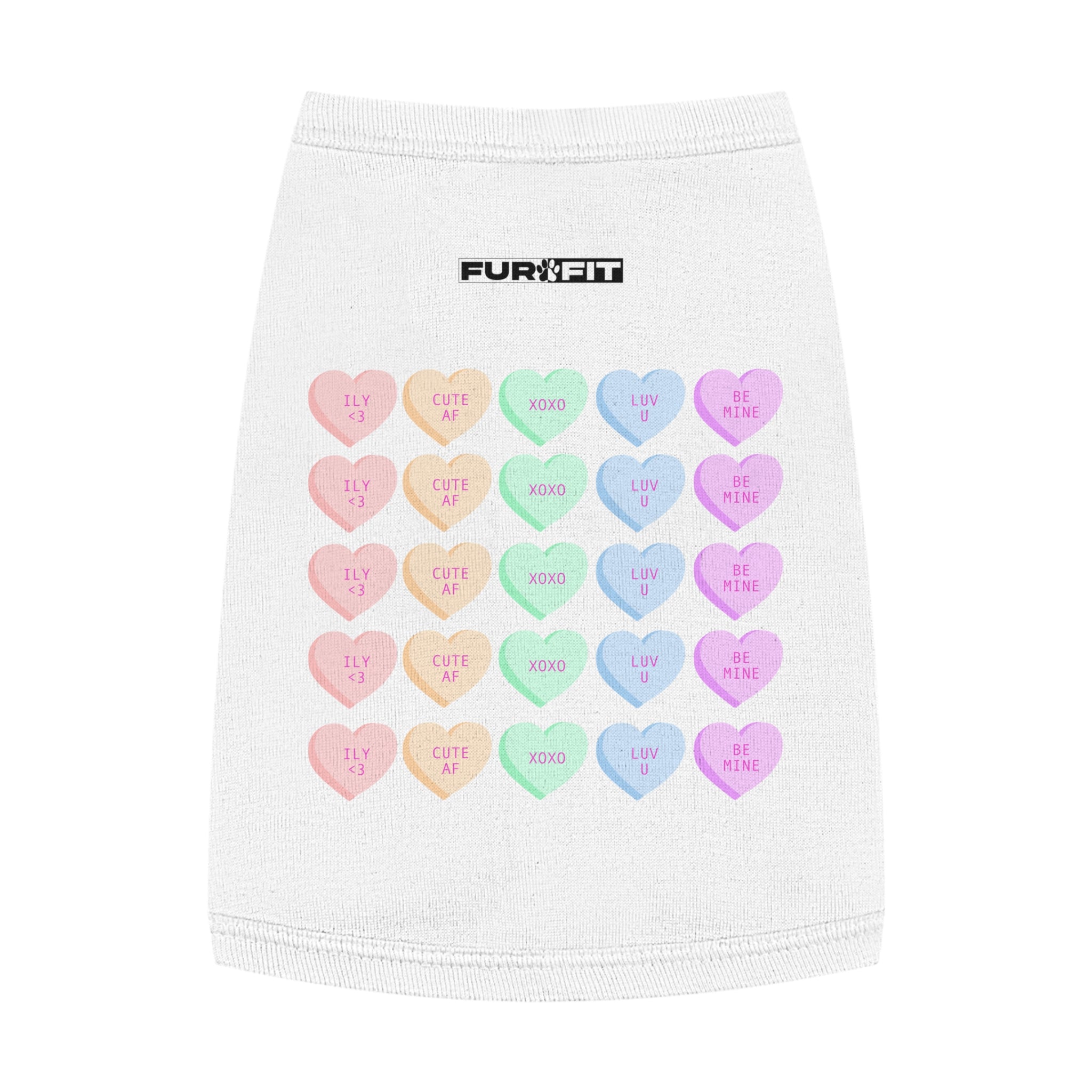 Pet T-shirt | Candy Heart Valentine Tee