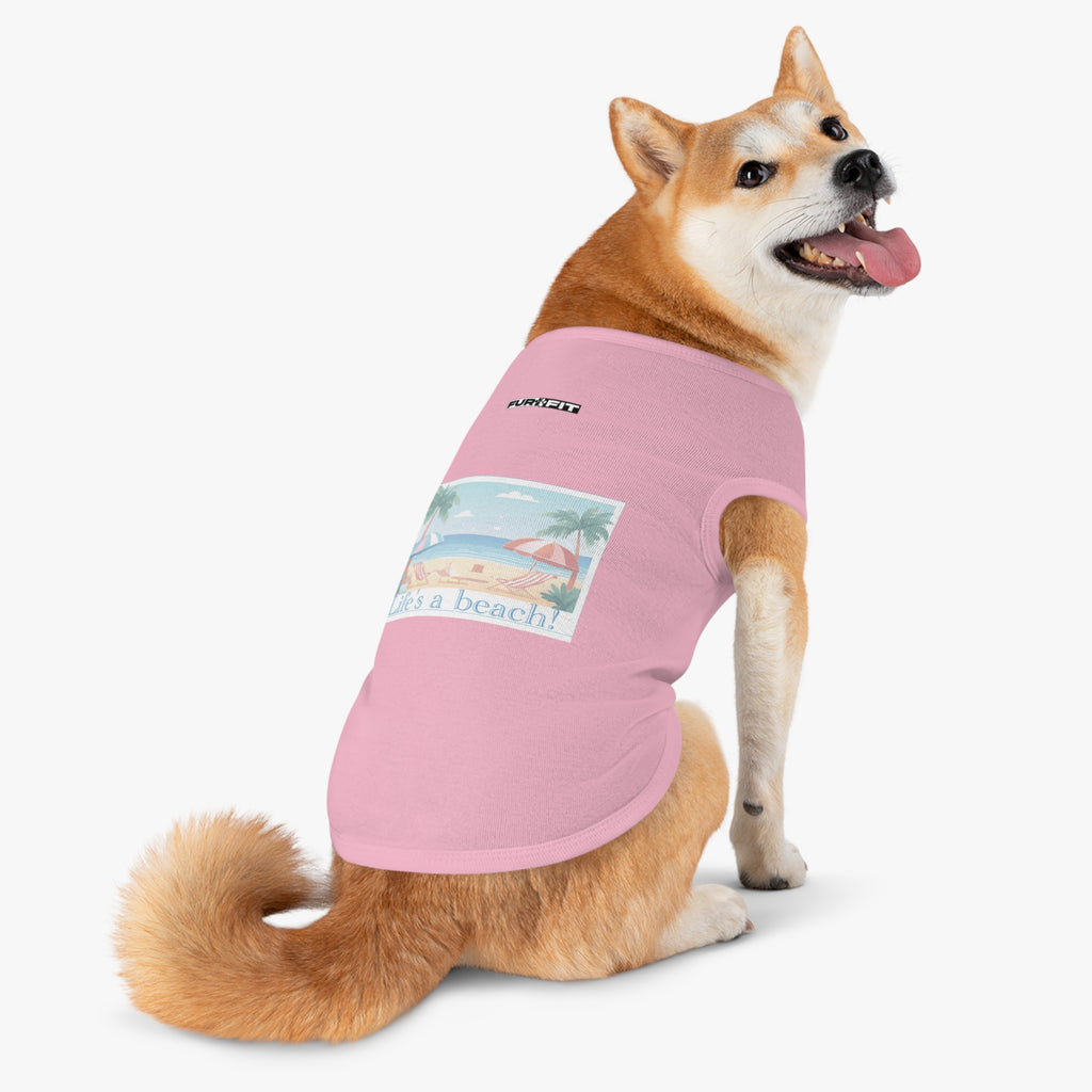 Pet T-shirt | "Life's a Beach"
