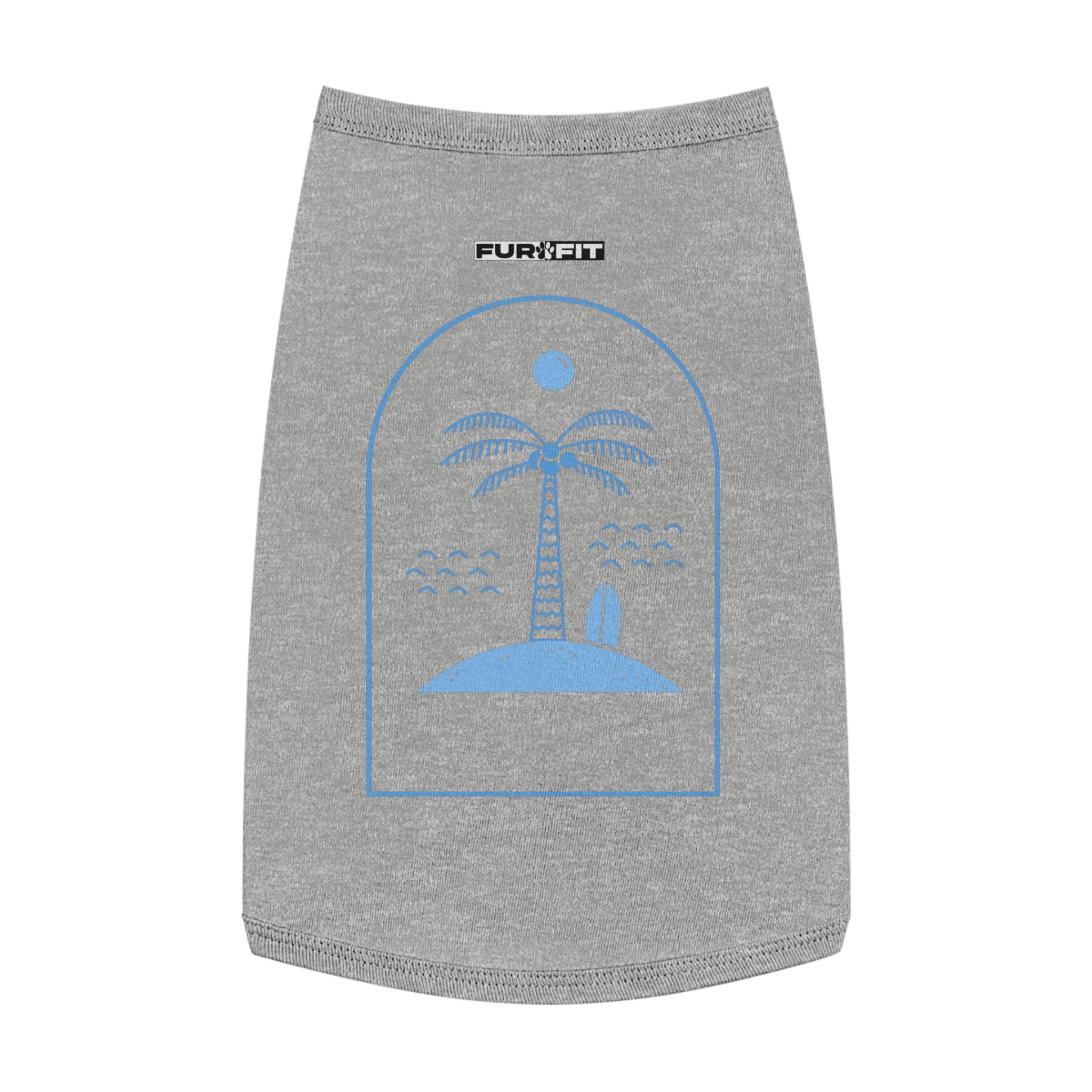 Pet T-shirt | Surf Palm Island Graphic