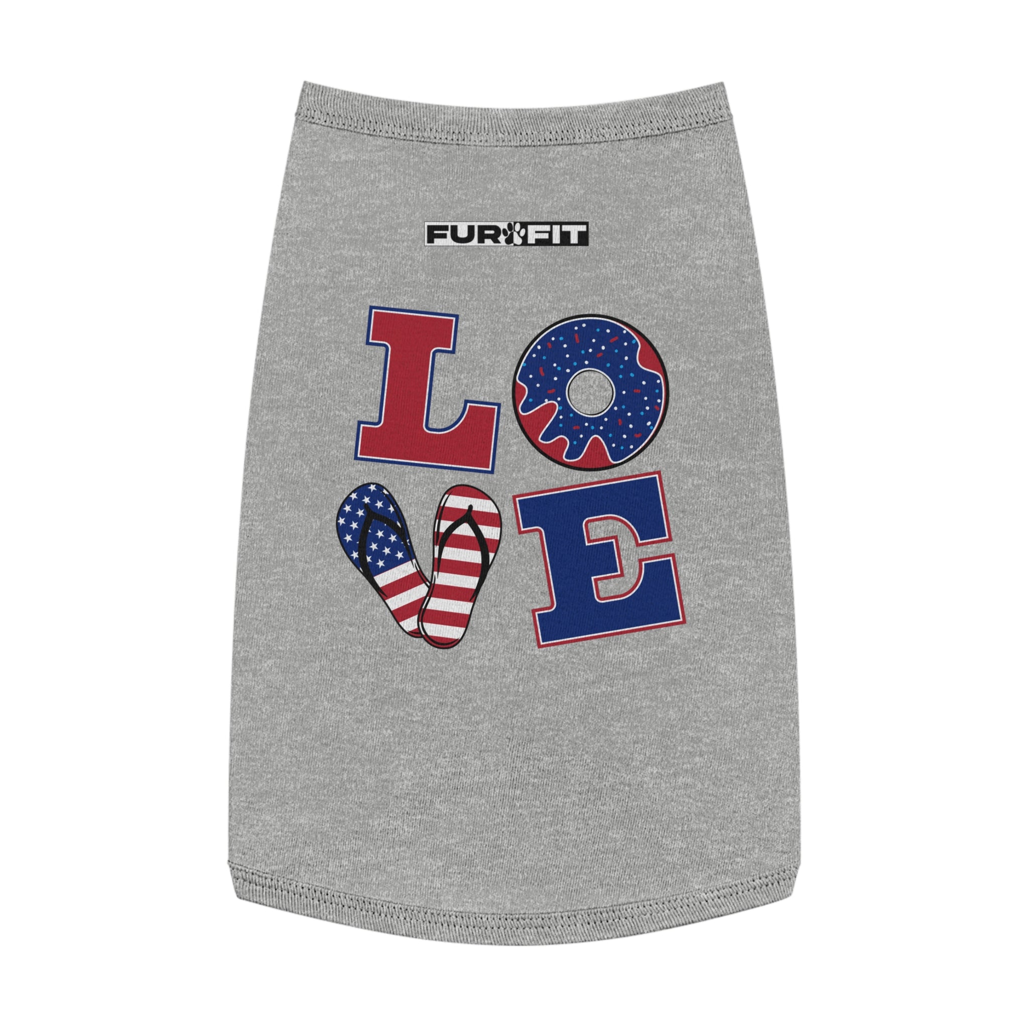 Pet T-shirt | Patriotic "LOVE"