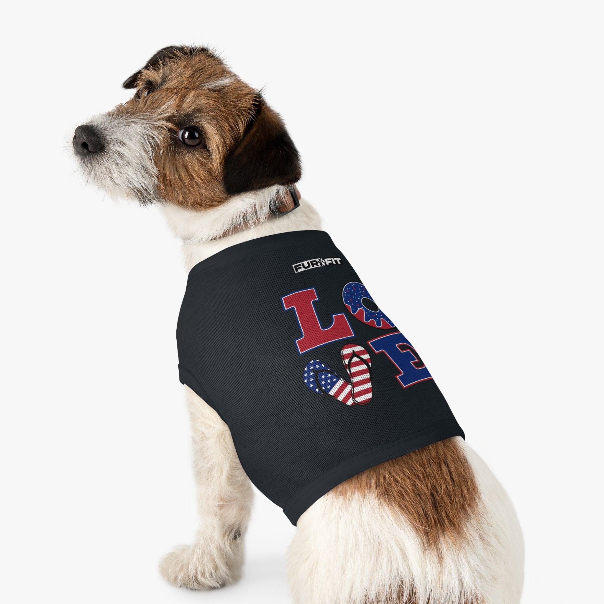 Pet T-shirt | Patriotic "LOVE"