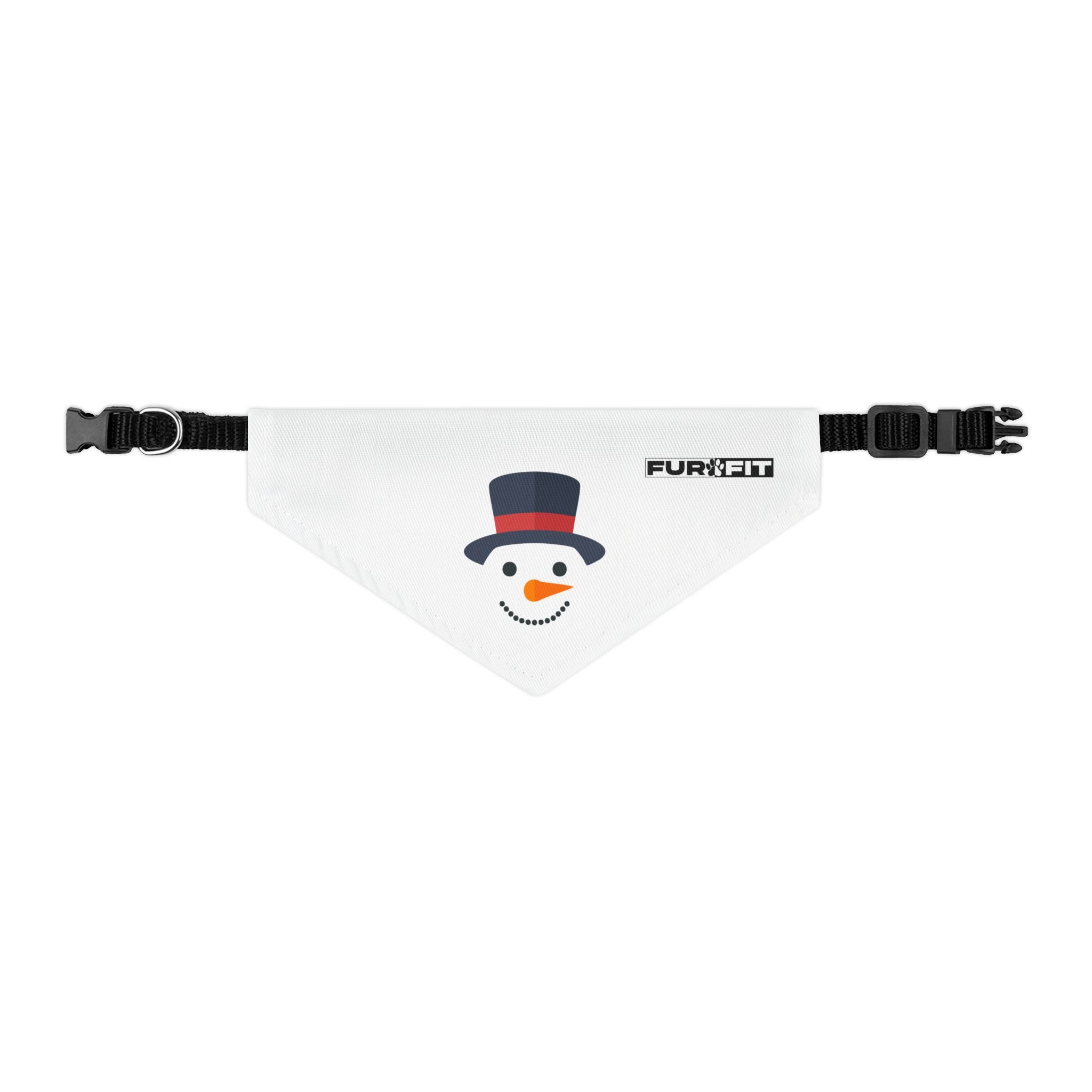Pet Bandana Collar | "Snowman Face"