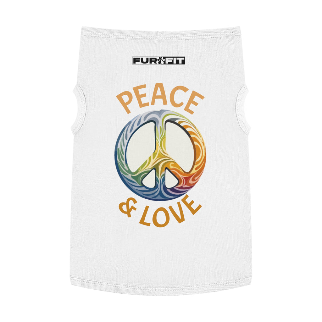 Pet T-shirt | "Peace & Love"