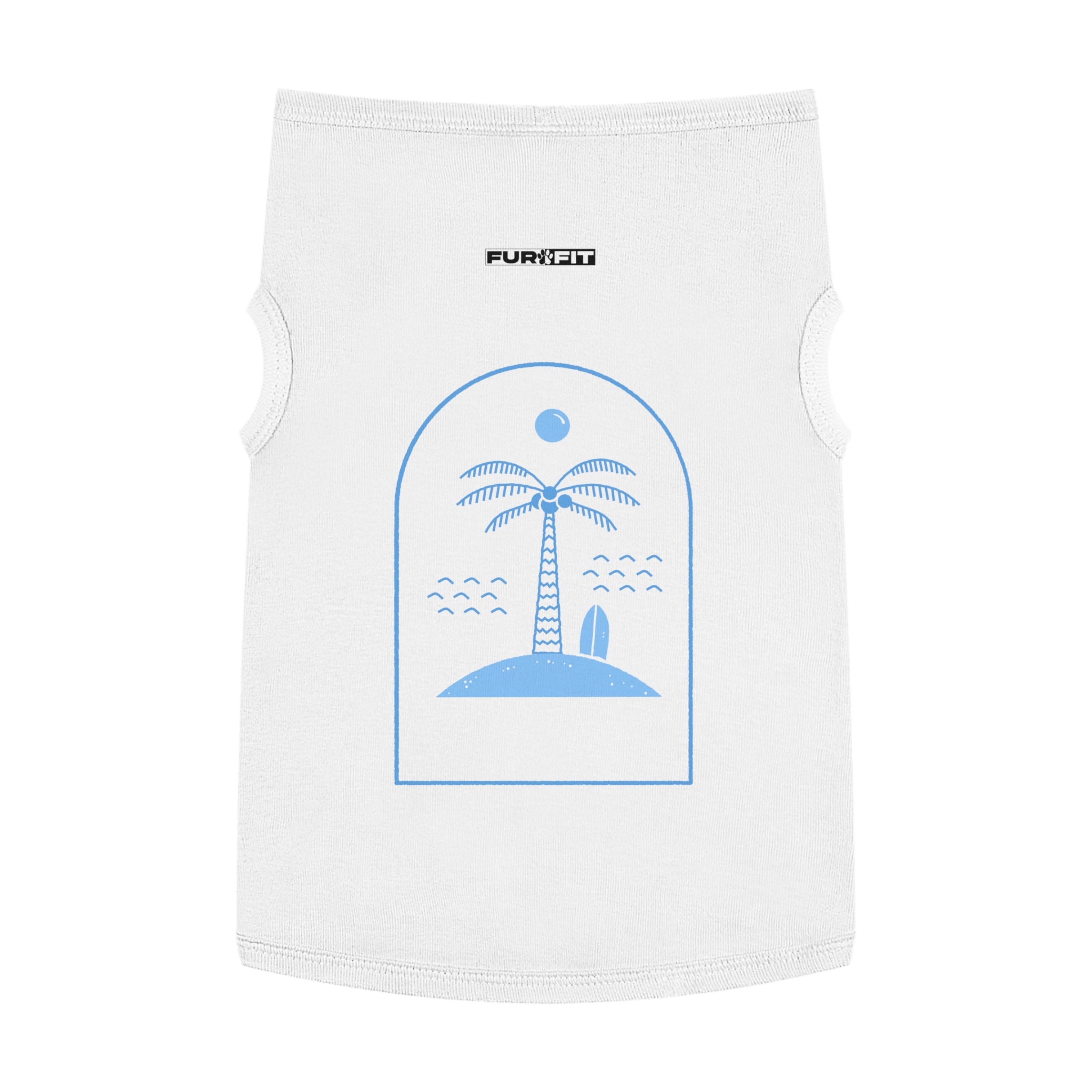 Pet T-shirt | Surf Palm Island Graphic