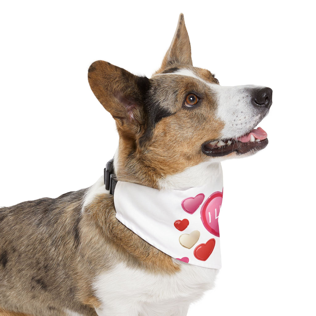 Pet Bandana Collar | 'I Luv U'