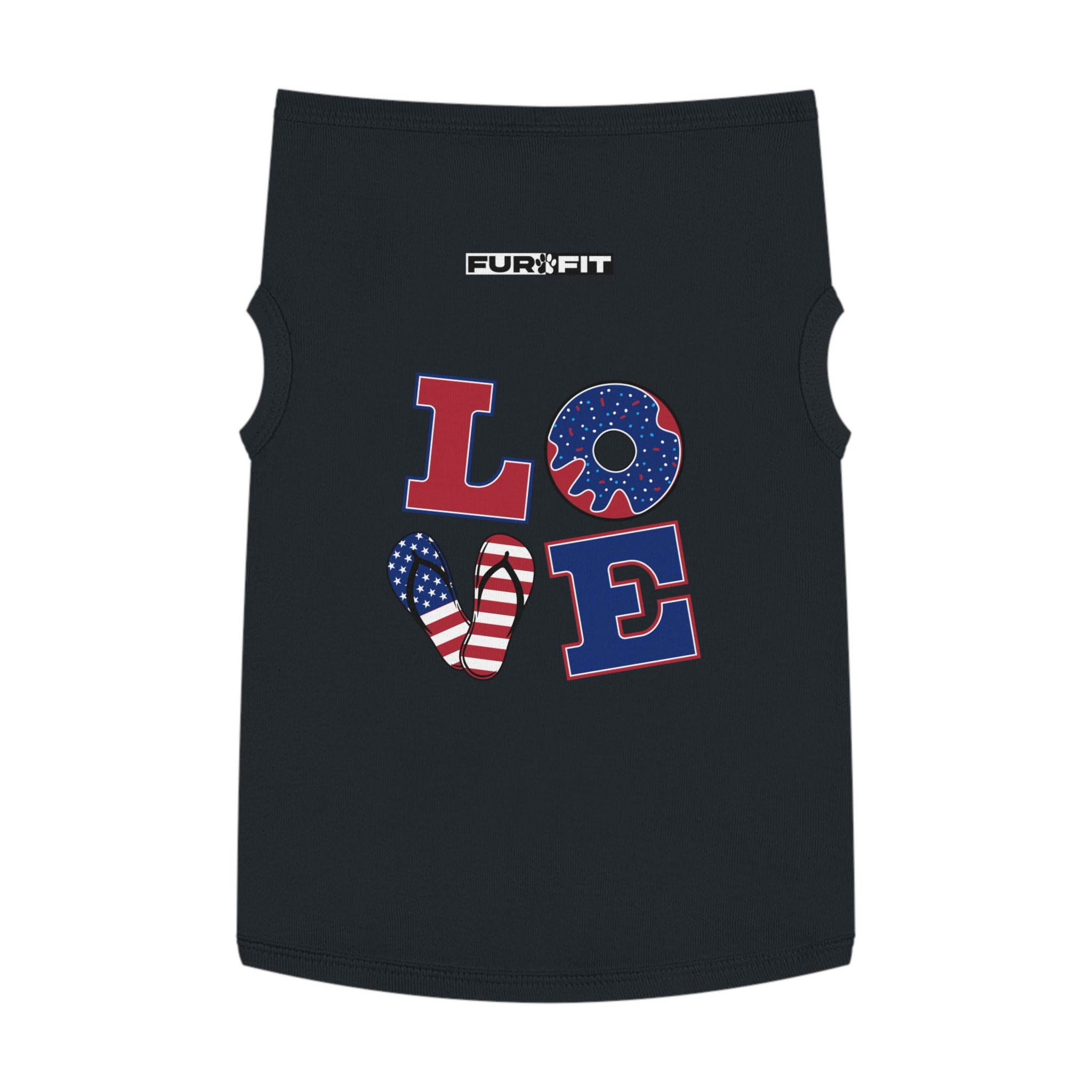 Pet T-shirt | Patriotic "LOVE"