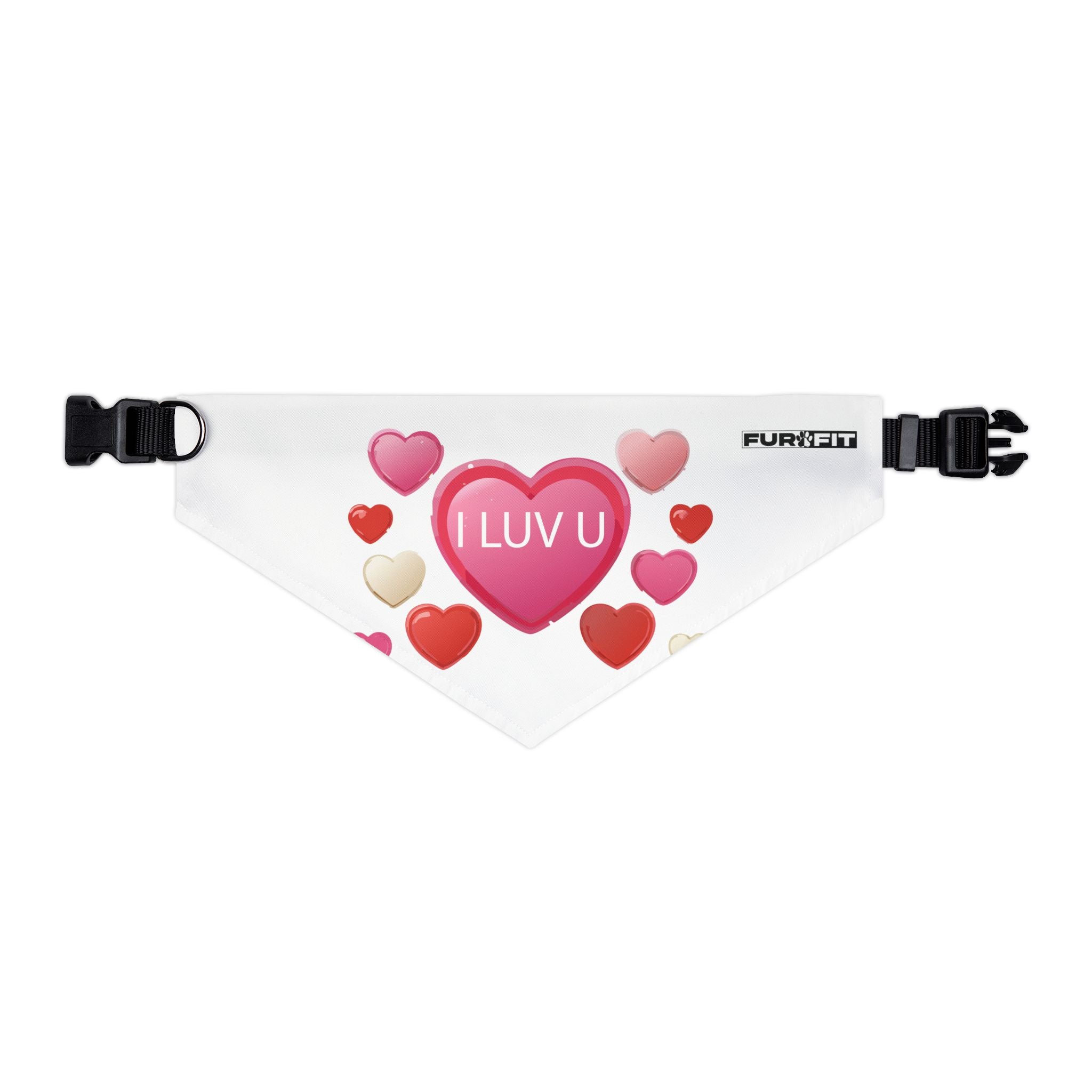 Pet Bandana Collar | 'I Luv U'