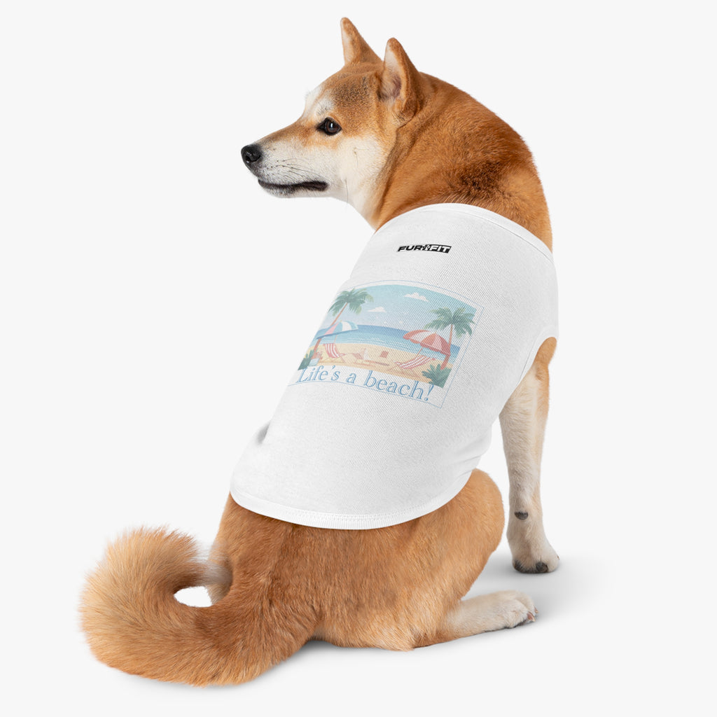 Pet T-shirt | "Life's a Beach"