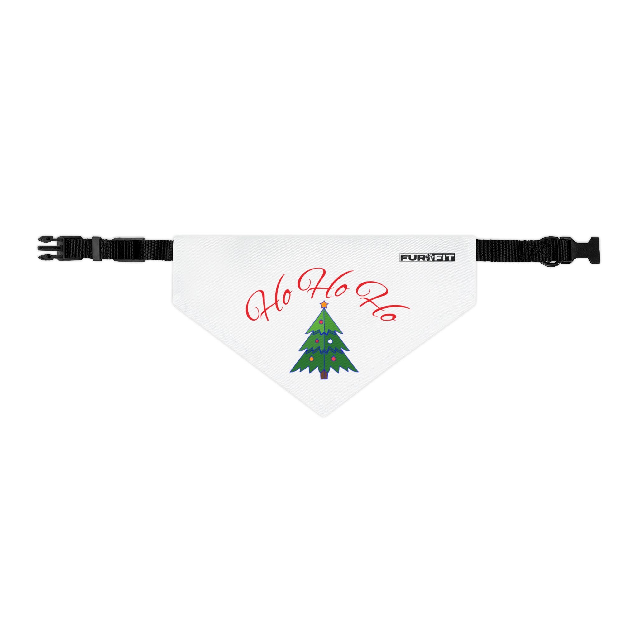 Pet Bandana Collar | 'Ho Ho Ho' (with tree)