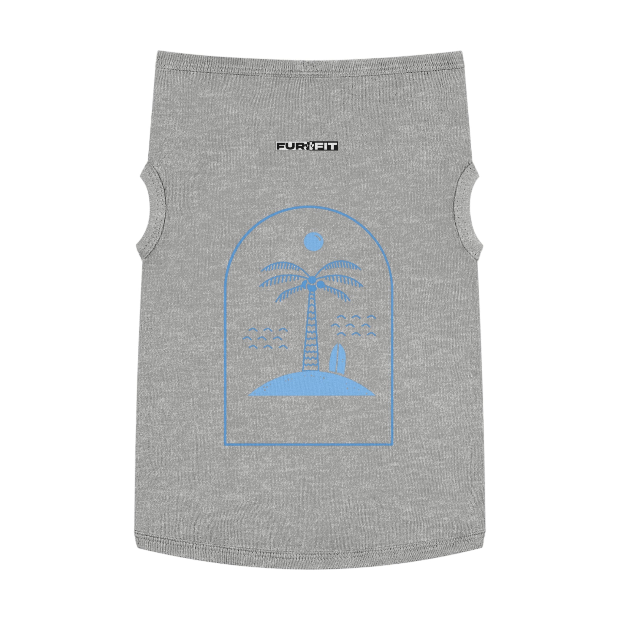 Pet T-shirt | Surf Palm Island Graphic