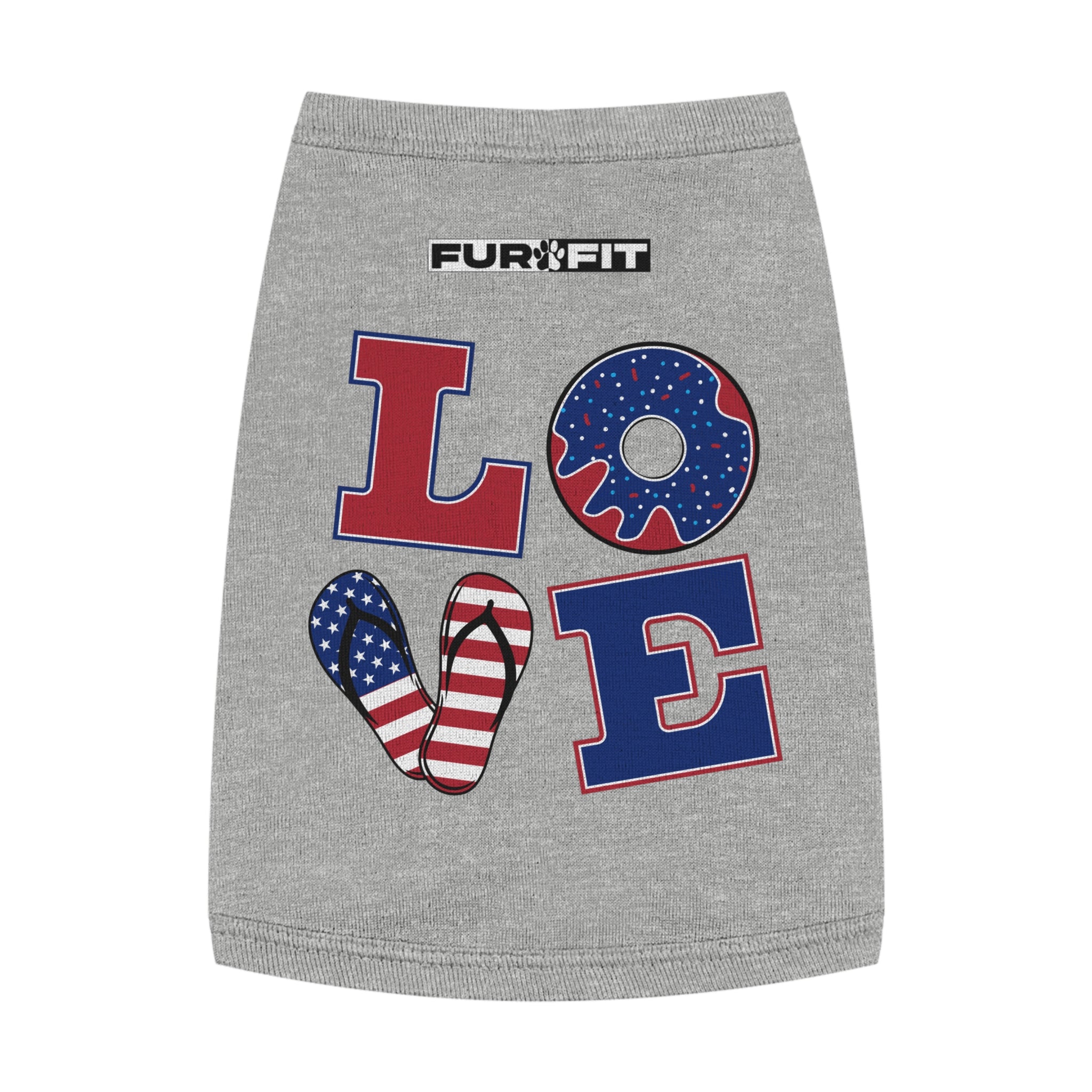 Pet T-shirt | Patriotic "LOVE"