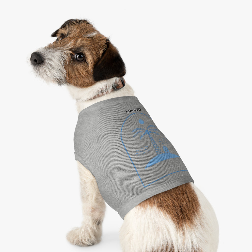 Pet T-shirt | Surf Palm Island Graphic