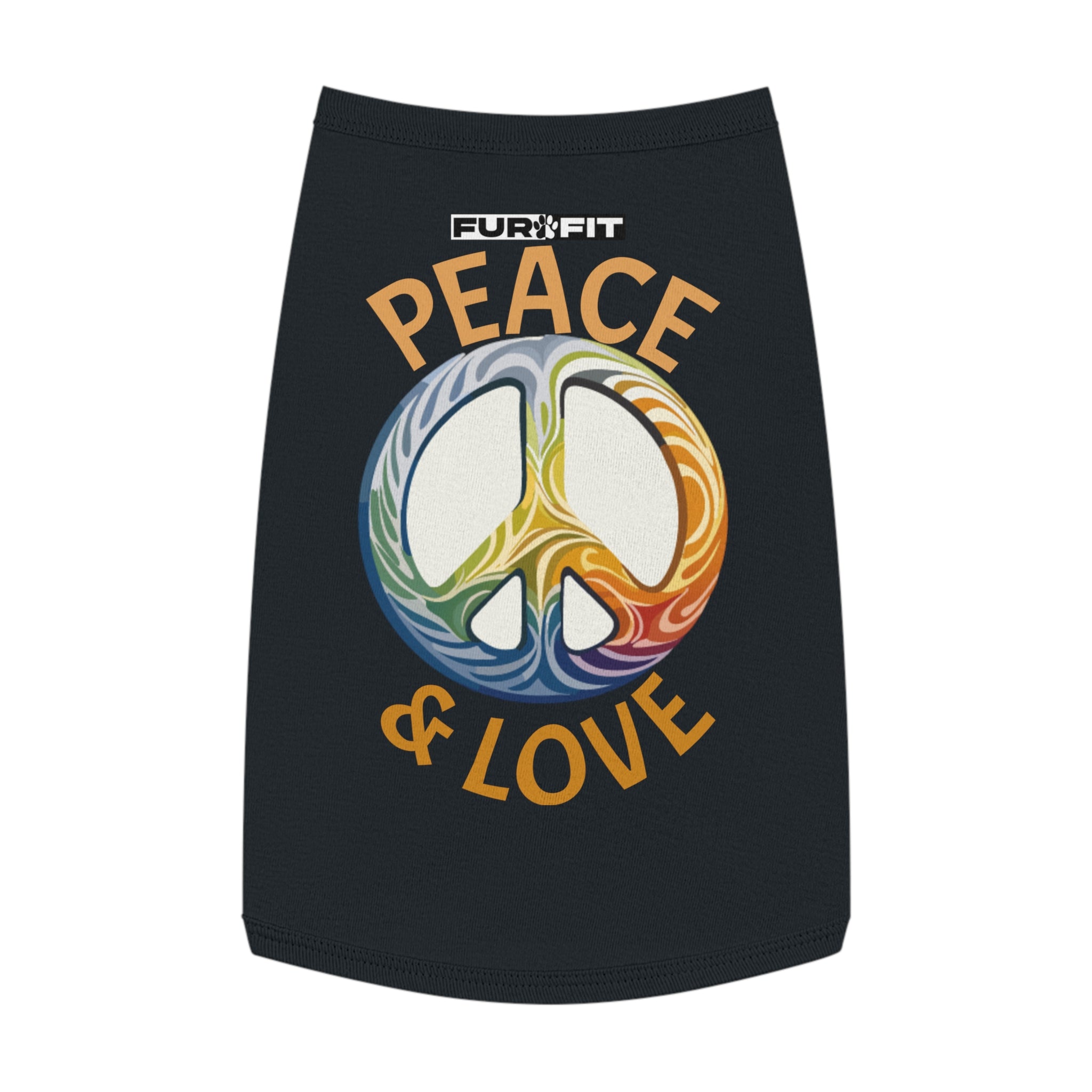 Pet T-shirt | "Peace & Love"