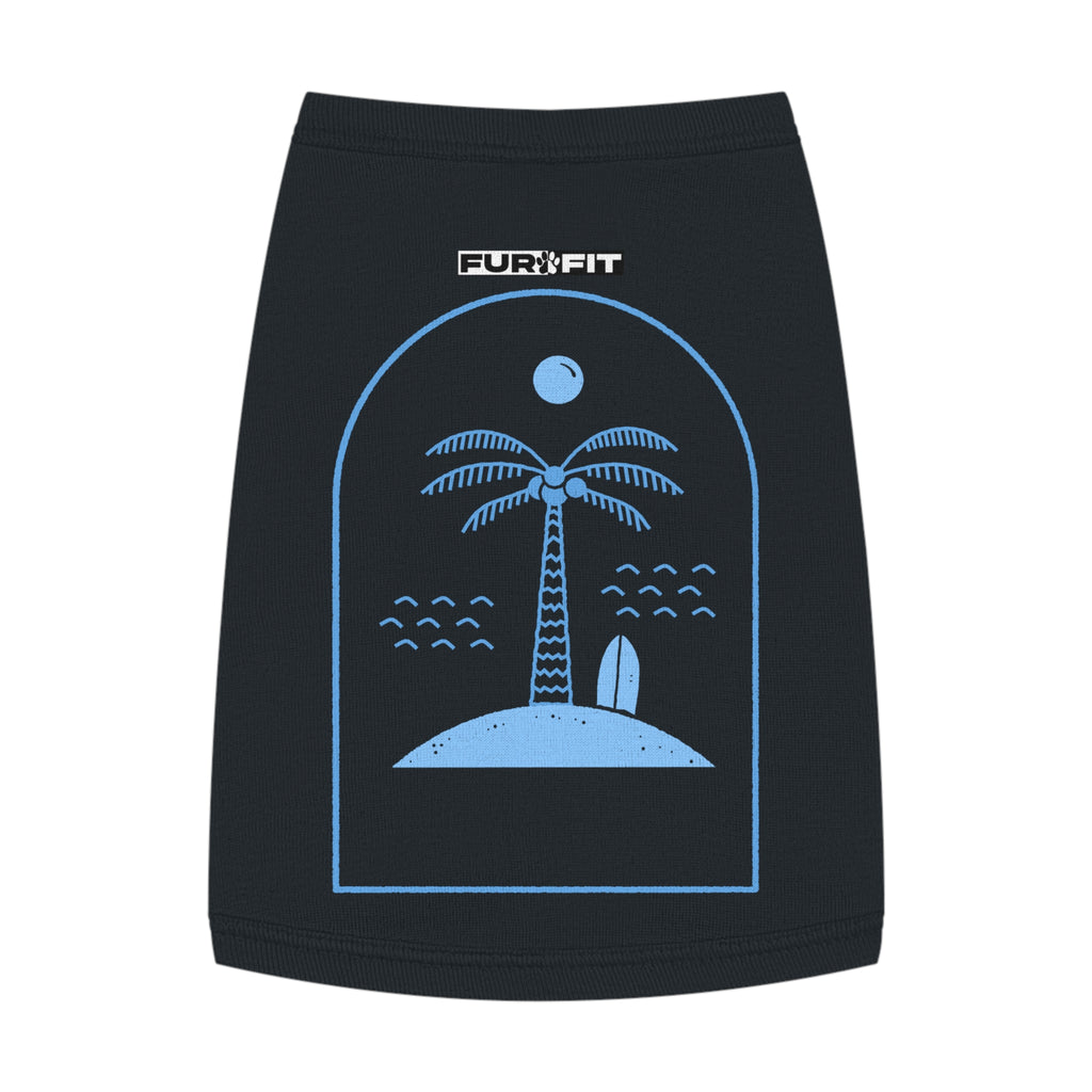 Pet T-shirt | Surf Palm Island Graphic