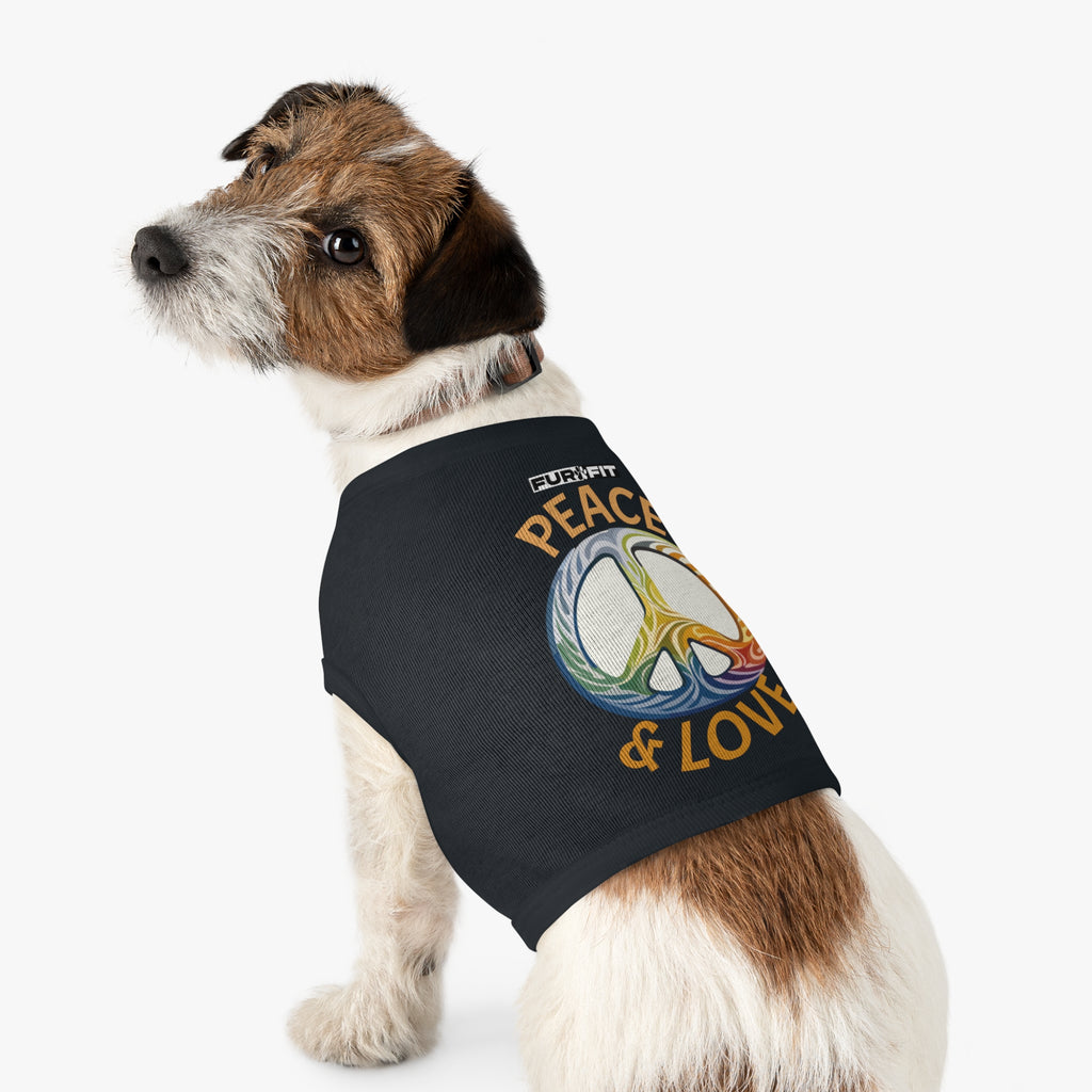 Pet T-shirt | "Peace & Love"