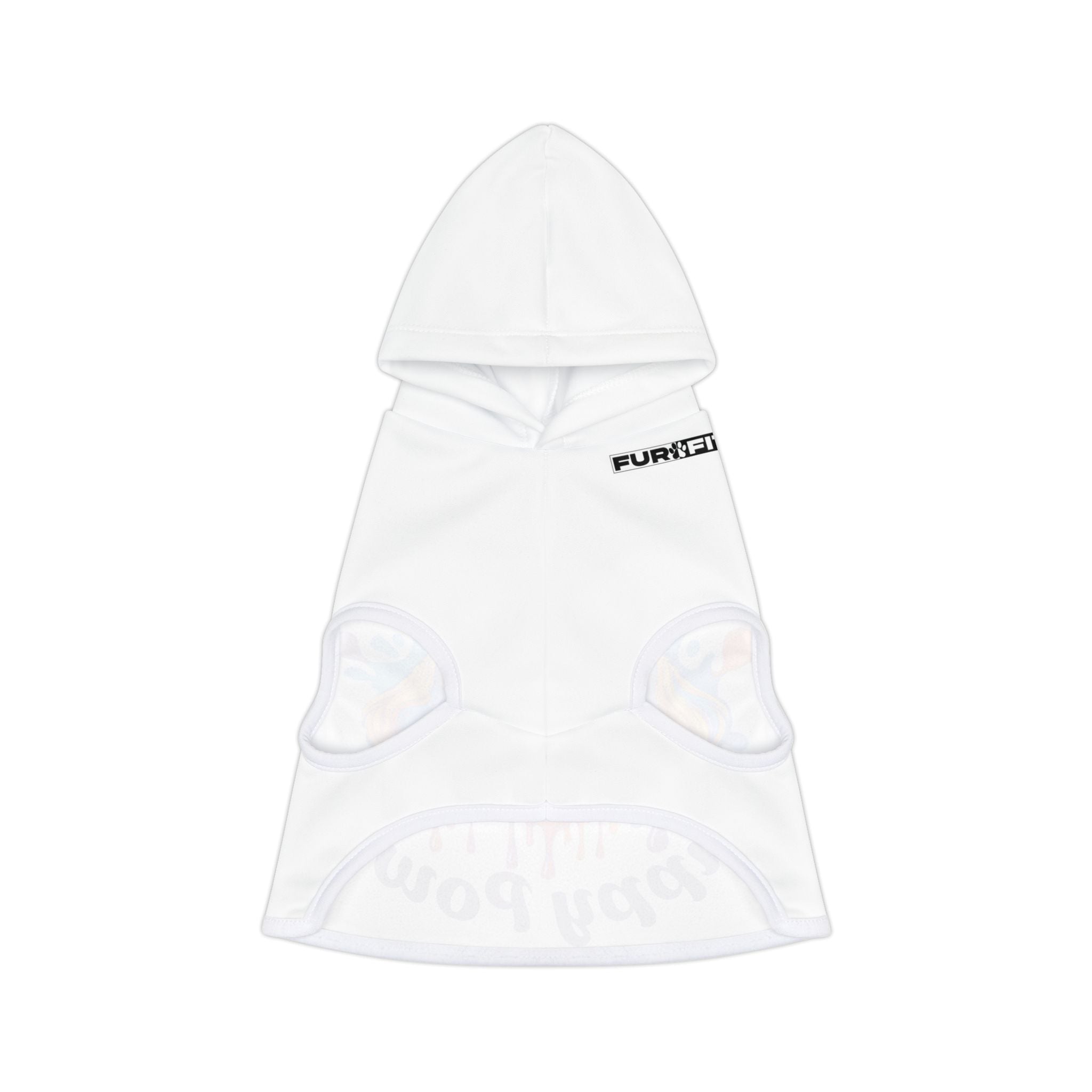 Pet Hoodie | "Puppy Power" (on white)