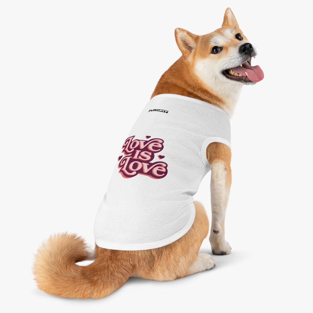 Pet T-shirt | "Love is Love"