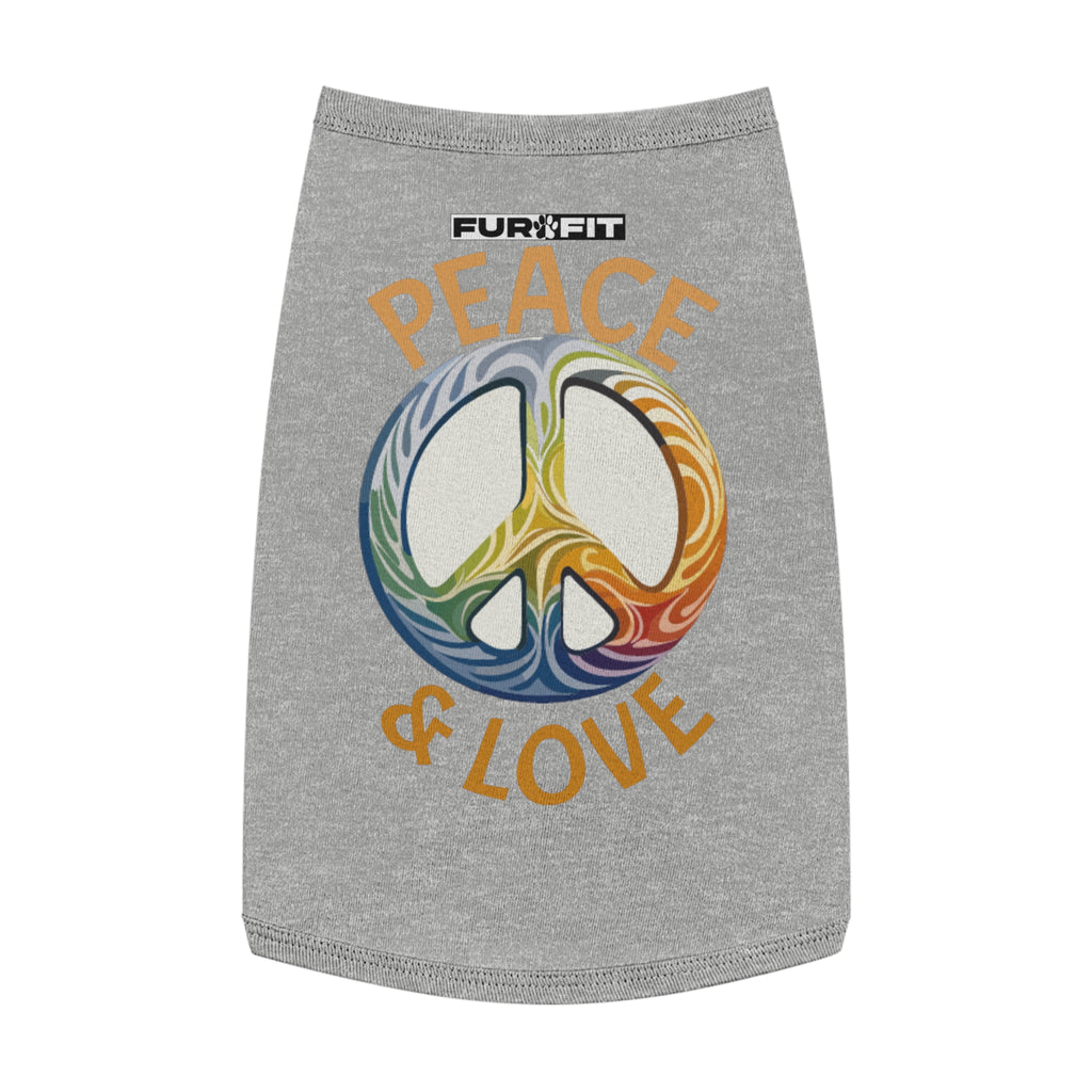Pet T-shirt | "Peace & Love"