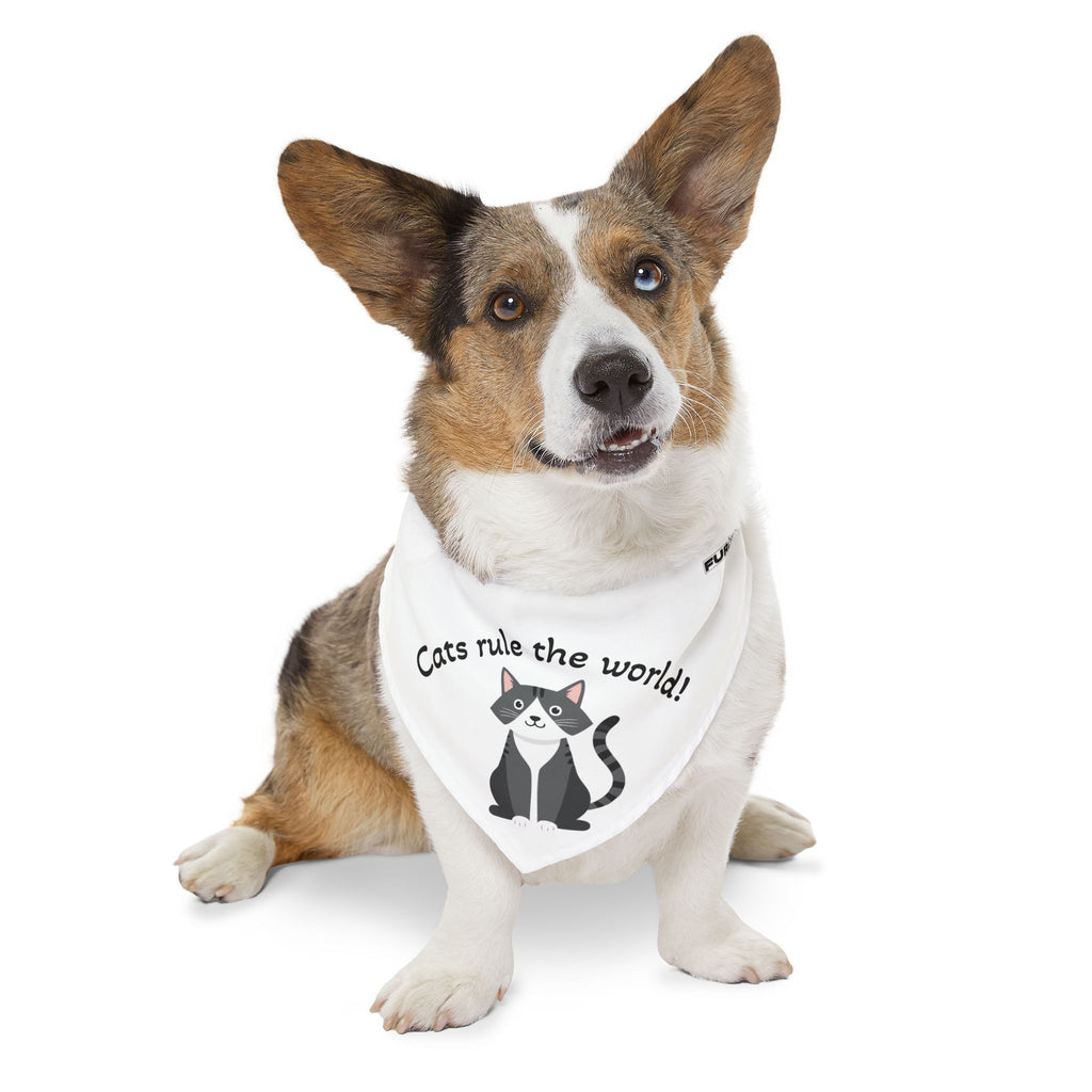 Pet Bandana Collar | 'Cats Rule the World!'