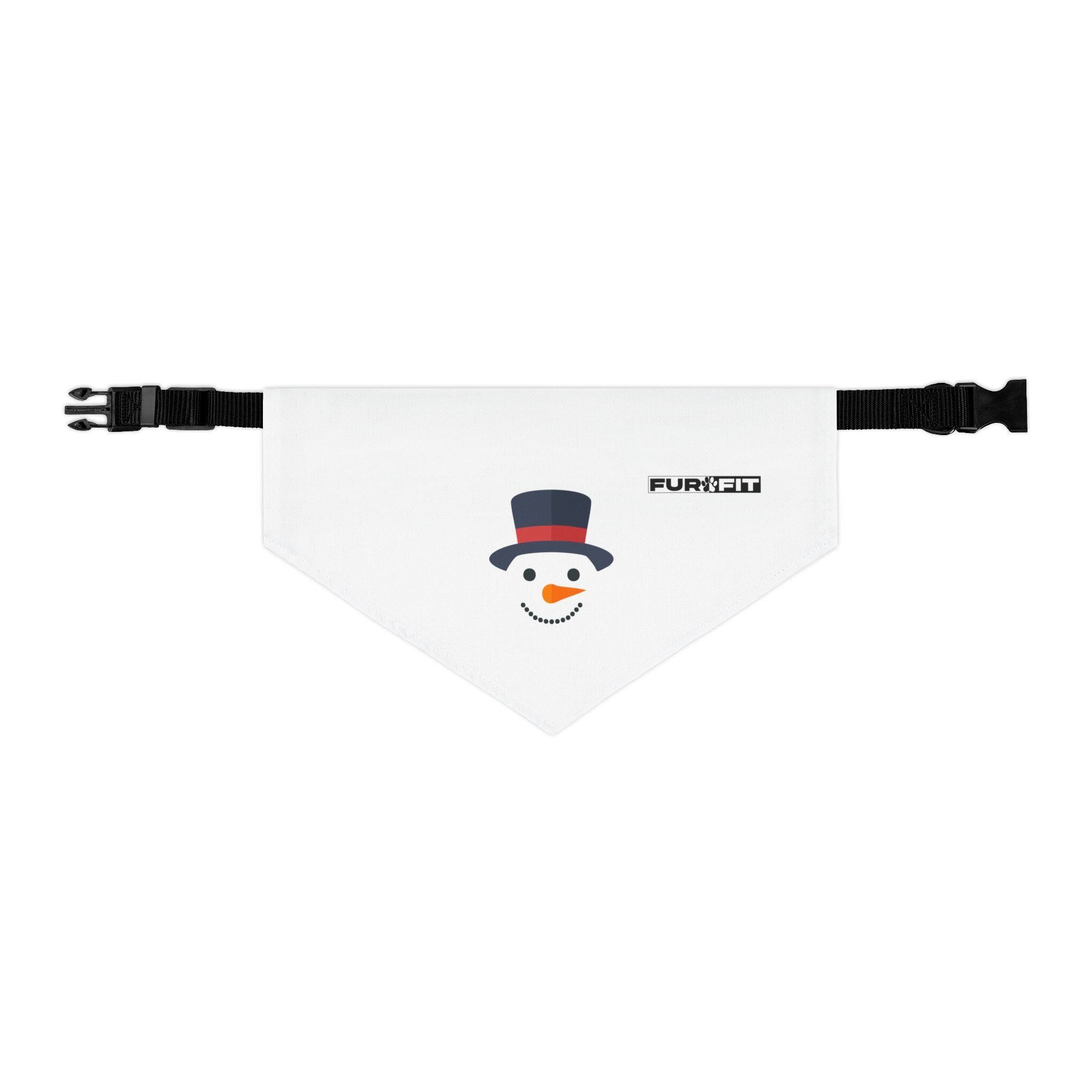 Pet Bandana Collar | "Snowman Face"