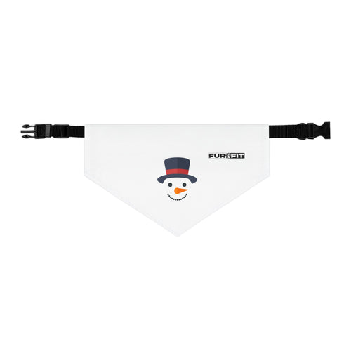 Pet Bandana Collar | "Snowman Face"