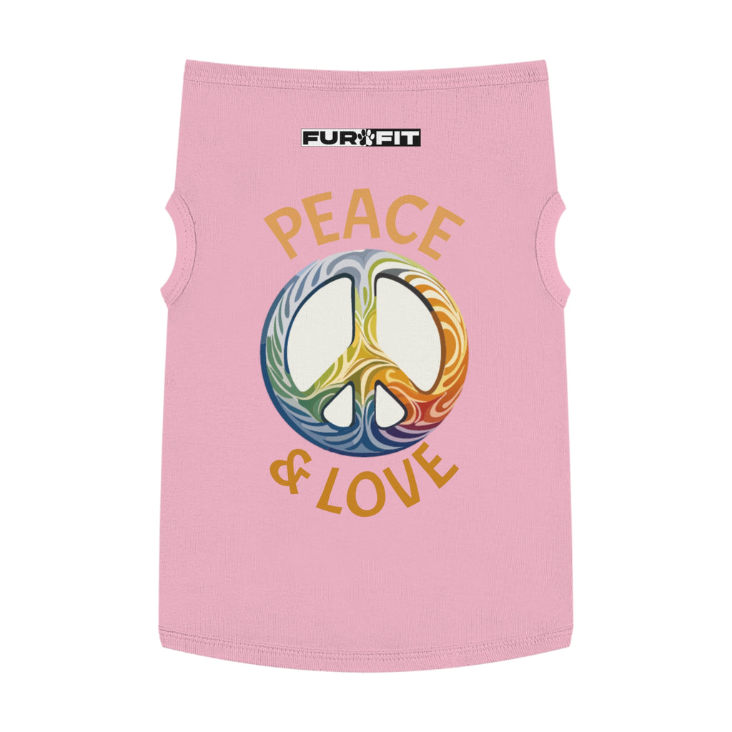Pet T-shirt | "Peace & Love"